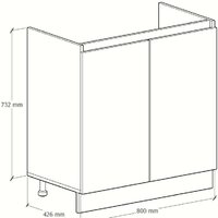 Артём-Мебель Мэри 800мм СН-114.215 (серый графит) Image #4