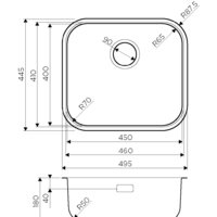 Omoikiri Omi 49-U/I-IN 4993066 (нержавеющая сталь) Image #4