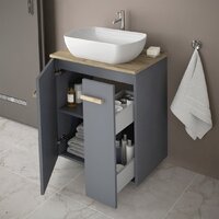 Lauter Тумба под умывальник Adri 59 (антрацит) Image #3