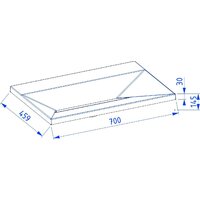 Lauter Тумба под умывальник Nelli 70 (антрацит п/мат/бетон) Image #3