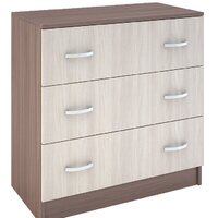 Стендмебель Бася КМ-551-М 3 ящика (ясень шимо светлый-ясень шимо темный)