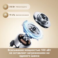 Пылесос Dreame Cordless Vacuum Cleaner R10s Essential VZV29A (евровилка, белый) - Превью изображения №6 — Интернет-Магазин TECNO.BY