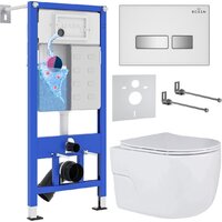 Roxen Porto One Rimless 6 в 1 StounFix Dual Fresh 636623 (белое стекло)