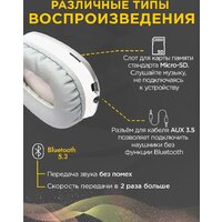 Наушники Hoco W35 Max (серебристый) - Превью изображения №4 — Интернет-Магазин TECNO.BY