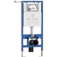 Унитаз подвесной Roxen Martin в комплекте с инсталляцией StounFix Dual Fresh 6 в 1 968521 (кнопка: оружейная сталь) - Превью изображения №8 — Интернет-Магазин TECNO.BY