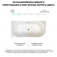Wellsee Festive Fox 150x75 28730302R (пристенная ванна (левая) белый глянец, экран, ножки, сифон-автомат глянцевый белый) Image #7