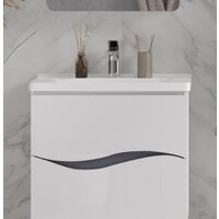 Volna Тумба с умывальником Grey 80.2Y Маринда 80 (подвесная) Image #3