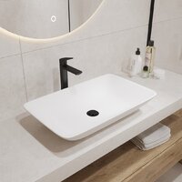 Умывальник Lauter 21540 + клапан 21190W + сифон 21635W (белый матовый) - Превью изображения №11 — Интернет-Магазин TECNO.BY