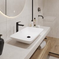 Умывальник Lauter 21540 + клапан 21190W + сифон 21635W (белый матовый) - Превью изображения №13 — Интернет-Магазин TECNO.BY