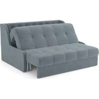 Мебель-АРС Аккордеон Барон №6 НПБ 180x200 (велюр серый/синий HB-178/26) Image #5