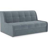 Мебель-АРС Аккордеон Барон №6 НПБ 180x200 (велюр серый/синий HB-178/26)