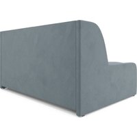 Мебель-АРС Аккордеон Барон №6 НПБ 180x200 (велюр серый/синий HB-178/26) Image #4