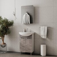  Volna Тумба под умывальник Vario Z 60.2D Балтика (бетон, напольная) - Превью изображения №4 — Интернет-Магазин TECNO.BY