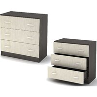 Стендмебель Бася КМ-551-М 3 ящика (дуб белфорт-венге)