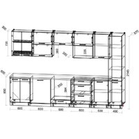 Интерлиния Мила Gloss 3.3-ПМ2 (пепел/пепел/дуб бунратти) Image #6