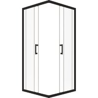 Душевой уголок Triton Фикс-Блэк 80x80 (без поддона) - Превью изображения №2 — Интернет-Магазин TECNO.BY