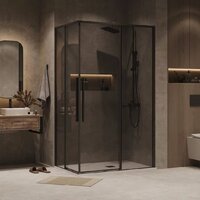 Grossman Galaxy 110x90x195 300.K33.01.1190.21.10 (черный матовый/тонированное стекло) Image #7