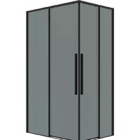 Grossman Galaxy 110x90x195 300.K33.01.1190.21.10 (черный матовый/тонированное стекло)