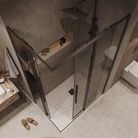 Grossman Galaxy 110x90x195 300.K33.01.1190.21.10 (черный матовый/тонированное стекло) Image #10