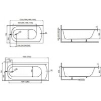 Ванна Polimat CLASSIC Slim 170x70 с ножками - Превью изображения №4 — Интернет-Магазин TECNO.BY