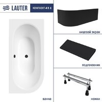 Lauter Bliss 180 P 21201082P (с ножками, черным подголовником и черным лиц.экраном)