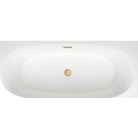 Wellsee Belle Spa 2.0 170x75 235806004 (пристенная ванна (правая) белый глянец, экран, каркас, сифон-автомат золото) Image #4
