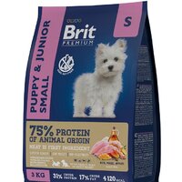 Brit Premium Dog Puppy and Junior Small курица 1 кг
