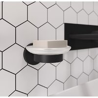 Wellsee Finishing Touch 182502000 с держателем (матовый черный) Image #3