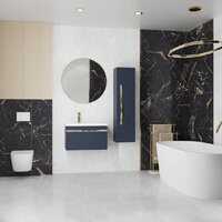 Lauter Шкаф-полупенал Навесной Eva (гранатовый полуматовый, ручка золото матовая сталь) Image #3