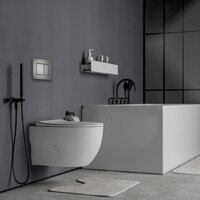 Унитаз подвесной Roxen Porto One Rimless 6 в 1 StounFix Dual Fresh 618703 (оружейная сталь/металл) - Превью изображения №11 — Интернет-Магазин TECNO.BY