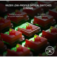 Клавиатура Razer DeathStalker V2 Pro TKL (Razer Low Profile Optical Red, нет кириллицы) - Превью изображения №7 — Интернет-Магазин TECNO.BY