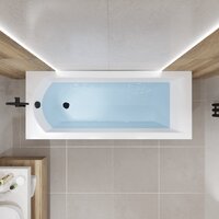 Lauter Amelia 150 21204050 (с ножками, лицевым экраном черного цвета и сифоном 21Y32001 матовый черный) Image #17