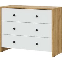 Mio Tesoro Дольче 3 ящика (дуб золотистый/белый)