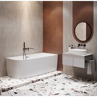 Wellsee Belle Spa 2.0 170x75 235806003 (пристенная ванна (правая) белый глянец, экран, каркас, сифон-автомат матовый черный) Image #8