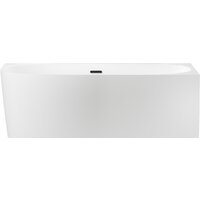 Wellsee Belle Spa 2.0 170x75 235806003 (пристенная ванна (правая) белый глянец, экран, каркас, сифон-автомат матовый черный)