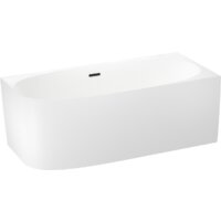 Wellsee Belle Spa 2.0 170x75 235806003 (пристенная ванна (правая) белый глянец, экран, каркас, сифон-автомат матовый черный) Image #2