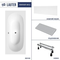 Lauter Ava 160 21208060 (с ножками, серым подголовником и белым лицевым экраном)