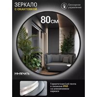 eMZe 80 LED.UV.80.80.CHE.AF.4K (черный с УФ-окантовкой и подсветкой) Image #2