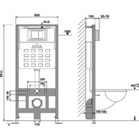 Инсталляция для унитаза Roxen StounFix Dual Fresh 859290 - Превью изображения №11 — Интернет-Магазин TECNO.BY