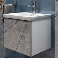 Vigo Тумба под умывальник Geometry 500-0-1 Como навесная (бетон) Image #5