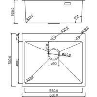 Кухонная мойка Roxen Simple 560220-60BR-GR бронза/текстурная PVD покрытие (с коландером и дозатором) - Превью изображения №20 — Интернет-Магазин TECNO.BY