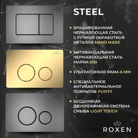 Унитаз подвесной Roxen Antares Tornado Long в комплекте с инсталляцией StounFix Dual Fresh 6 в 1 868441 (кнопка: оружейная сталь матовая) - Превью изображения №9 — Интернет-Магазин TECNO.BY