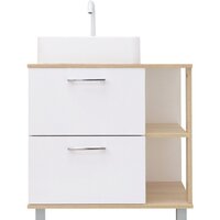 Doratiz Тумба под умывальник Doratiz Гавайи 70 9908.182 (белый/дуб сонома) Image #2