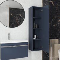 Lauter Шкаф-полупенал Навесной Eva (гранатовый полуматовый, ручка из матовой стали) Image #5