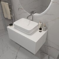 ЗОВ Тумба под умывальник Кито 60 K60LW0MWMC-LDSPW (белый матовый) Image #5