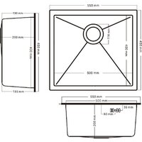 Schtoff Undermount Best Decor Silver 5545 Image #5