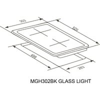 Варочная панель Meferi MGH302BK Glass Light - Превью изображения №15 — Интернет-Магазин TECNO.BY