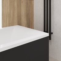 Lauter Amelia 150 21204050 (с ножками, лицевым экраном черного цвета и сифоном 21Y31001 матовый черный) Image #18