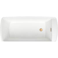 Wellsee Idéal 170x78 236901004 (отдельностоящая ванна белый глянец, экран, ножки, сифон-автомат золото) Image #4
