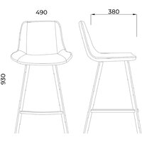 AksHome Leros (серый велюр HLR-21/черный) Image #12